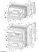 Section Diagram and Parts List for TBX24ZKBR  General Electric Refrigerator