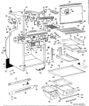 Part Location Diagram of WR38X1104 GE TRIM SHELF