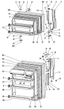 Section Diagram and Parts List for TBXK17KJBR  General Electric Refrigerator
