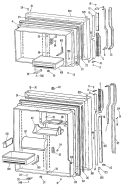 Section Diagram and Parts List for TBX25ZKBR  General Electric Refrigerator