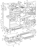 Section Diagram and Parts List for TBX25ZKBR  General Electric Refrigerator
