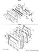 Part Location Diagram of WB07X6971 GE FACEPLATE