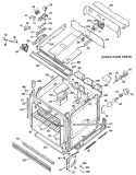 LOWER OVEN PARTS Diagram and Parts List for JKP39G*K1  General Electric Wall Oven
