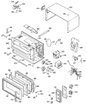 Part Location Diagram of WB02X4684 GE BRKT-CONTROL