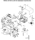 MICROWAVE TOASTER / OVEN Diagram and Parts List for JMT10F01  General Electric Microwave
