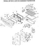 MICROWAVE TOASTER / OVEN Diagram and Parts List for JMT10F01  General Electric Microwave