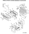 MICROWAVE TOASTER / OVEN Diagram and Parts List for JMT20F01  General Electric Microwave