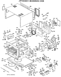 MICROWAVE OVEN Diagram and Parts List for JET3400D1  General Electric Microwave