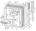 Section Diagram and Parts List for TBX25RKBR  General Electric Refrigerator