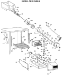 Section Diagram and Parts List for TBX25RKBR  General Electric Refrigerator