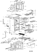 Part Location Diagram of WR13X5211 GE HINGE BRACKET