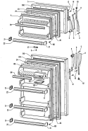 Section Diagram and Parts List for TB15SJBRAD  General Electric Refrigerator