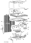 Section Diagram and Parts List for TB15SJBRAD  General Electric Refrigerator