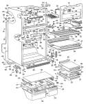 Part Location Diagram of WR17X2232 GE HANDLE Vegetable PAN