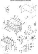MICROWAVE OVEN Diagram and Parts List for JE47001  General Electric Microwave