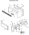 MICROWAVE OVEN Diagram and Parts List for JVM141001  General Electric Microwave