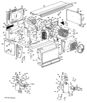 Section Diagram and Parts List for A3B589DGAL1Y  General Electric Air Conditioner