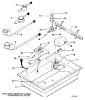 Section Diagram and Parts List for JGP310EJ1  General Electric Cooktop
