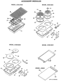 ACCESSORY MODULES Diagram and Parts List for JP671B9K2  General Electric Cooktop