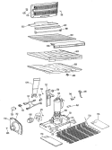 Section Diagram and Parts List for TBX21PKBR  General Electric Refrigerator