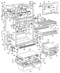 Section Diagram and Parts List for TBX21TKBR  General Electric Refrigerator