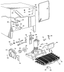 Section Diagram and Parts List for TFX27EJE  General Electric Refrigerator