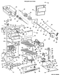 FREEZER SECTION Diagram and Parts List for TFX27RJE  General Electric Refrigerator