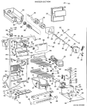 FREEZER SECTION Diagram and Parts List for TFX27RJF  General Electric Refrigerator
