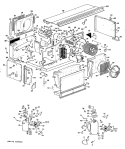Section Diagram and Parts List for ACB668DACST1  General Electric Air Conditioner