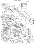FREEZER SECTION Diagram and Parts List for TFX27EJF  General Electric Refrigerator