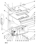 Section Diagram and Parts List for TCX20ZKB  General Electric Refrigerator