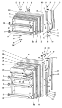 Section Diagram and Parts List for TBF16ZJC  General Electric Refrigerator