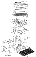 Section Diagram and Parts List for TBF16ZJC  General Electric Refrigerator