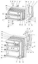 Section Diagram and Parts List for TBF16VJC  General Electric Refrigerator