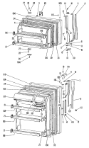 Section Diagram and Parts List for TBF16DJC  General Electric Refrigerator