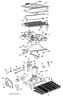 Section Diagram and Parts List for TBF16DJC  General Electric Refrigerator