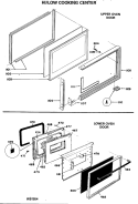 HI / LOW COOKING CENTER Diagram and Parts List for JGHC56GEJ1  General Electric Range