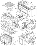 Section Diagram and Parts List for JHP70N*K3  General Electric Microwave Oven Combo