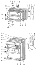 Section Diagram and Parts List for TBF16SJCL  General Electric Refrigerator