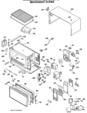 MICROWAVE OVENS Diagram and Parts List for JEM32H02  General Electric Microwave