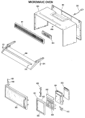 MICROWAVE OVEN Diagram and Parts List for JVM172G01  General Electric Microwave