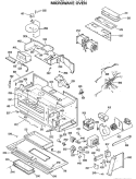 MICROWAVE OVEN Diagram and Parts List for JVM172G01  General Electric Microwave