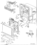 Section Diagram and Parts List for GSM603G-02  General Electric Dishwasher