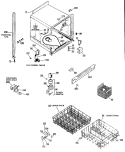 Section Diagram and Parts List for GSD400YK01BK  General Electric Dishwasher