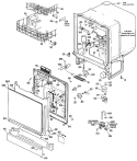 Section Diagram and Parts List for GSD580K-01  General Electric Dishwasher