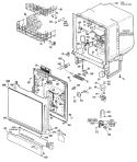 Section Diagram and Parts List for GSD500L-01AW  General Electric Dishwasher