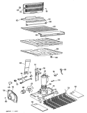 Section Diagram and Parts List for TBX21ZKCR  General Electric Refrigerator