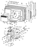Section Diagram and Parts List for TBX22RKCL  General Electric Refrigerator