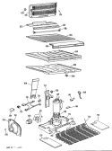 Section Diagram and Parts List for TBX22RKCL  General Electric Refrigerator