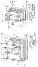 Section Diagram and Parts List for TBF14VKB  General Electric Refrigerator